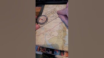 Map + Compass - simple 1 2 3 method #shorts #map #compass #navigation