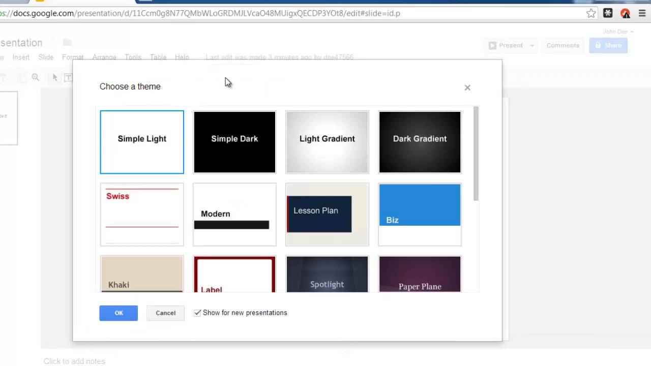 How To Change Google Drive Presentation Theme