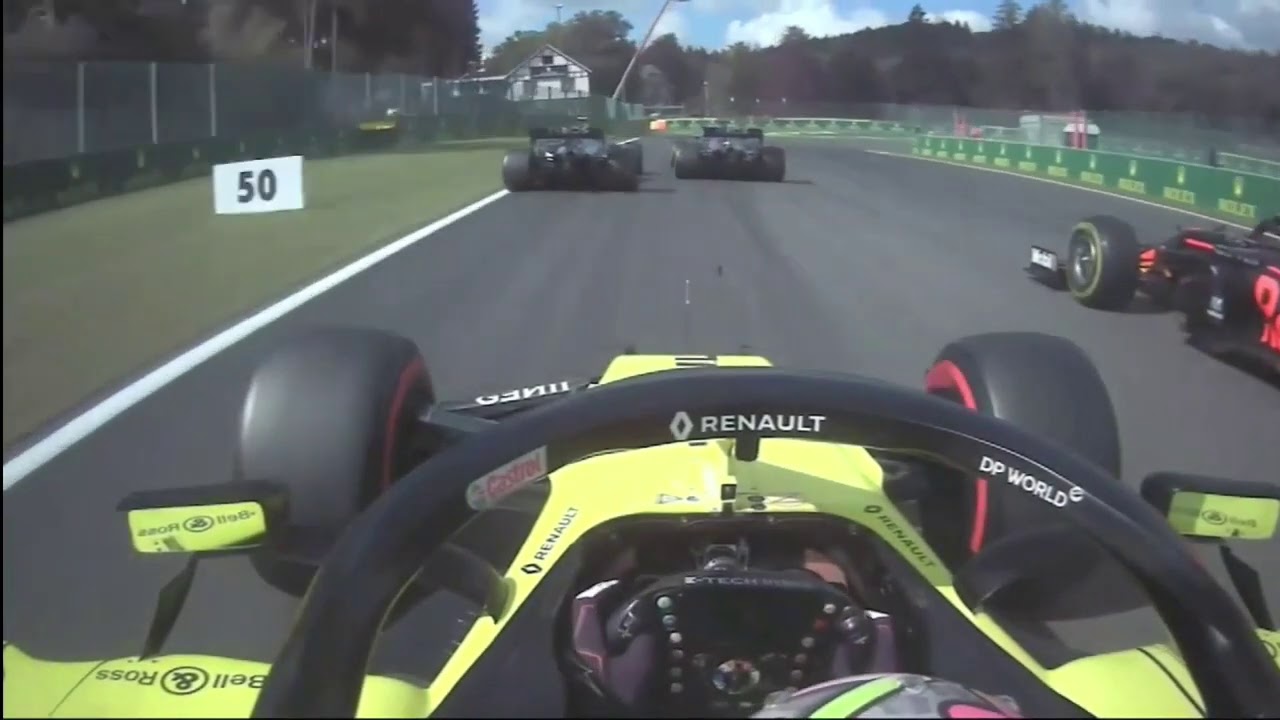 Spa 2020 Daniel Ricciardo onboard start