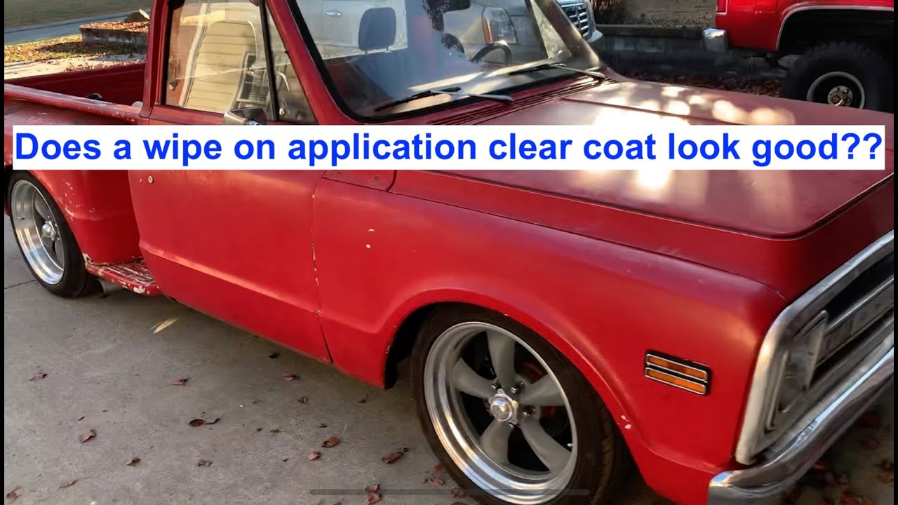 Wipe on clear coat system look good ? Patina Clearing C10 Chevy Poppy's  Patina application review 