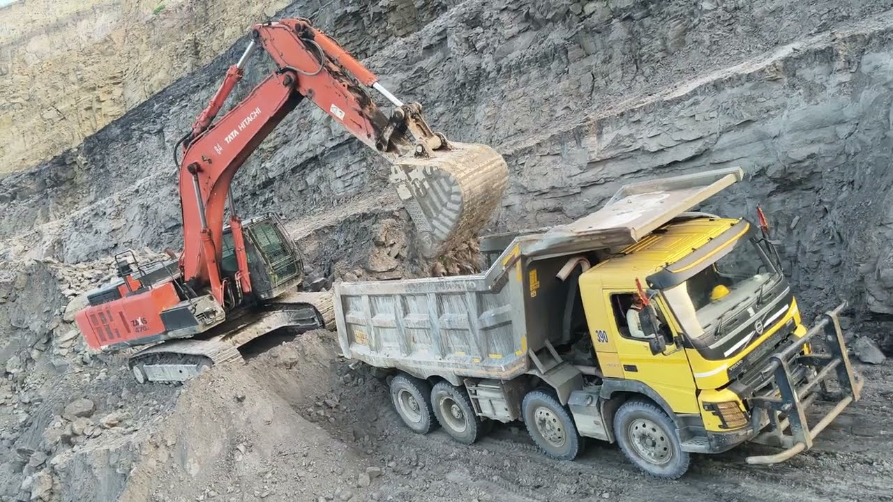 Heavy duty coal mines machine excavator loading 