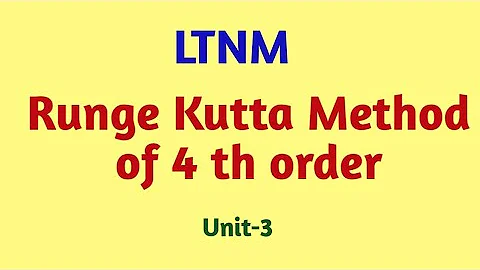 NMCV RK Method of Fourth Order | Runge Kutta Method of 4th order in Telugu | NMCV R22 Most important
