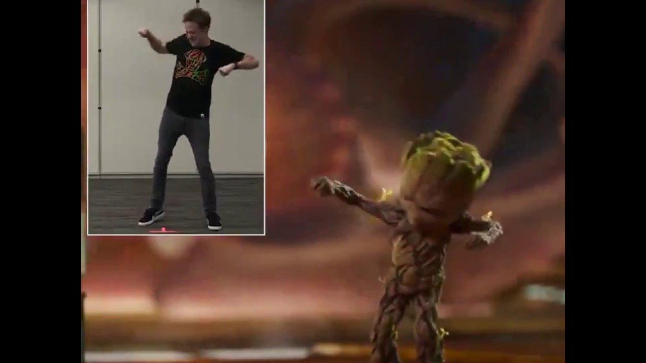James Gunn's motion reference work for Baby Groot