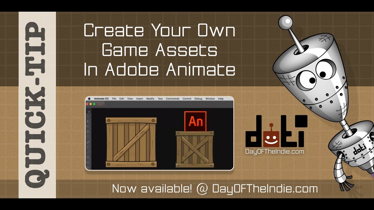 DOTI: Create Your Own Game Assets In Adobe Animate - YouTube