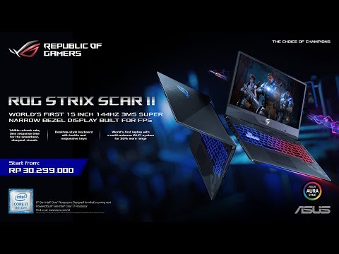 ROG Strix GL504 SCAR II - World’s first 15 inch 144Hz 3ms super narrow bezel display built for FPS