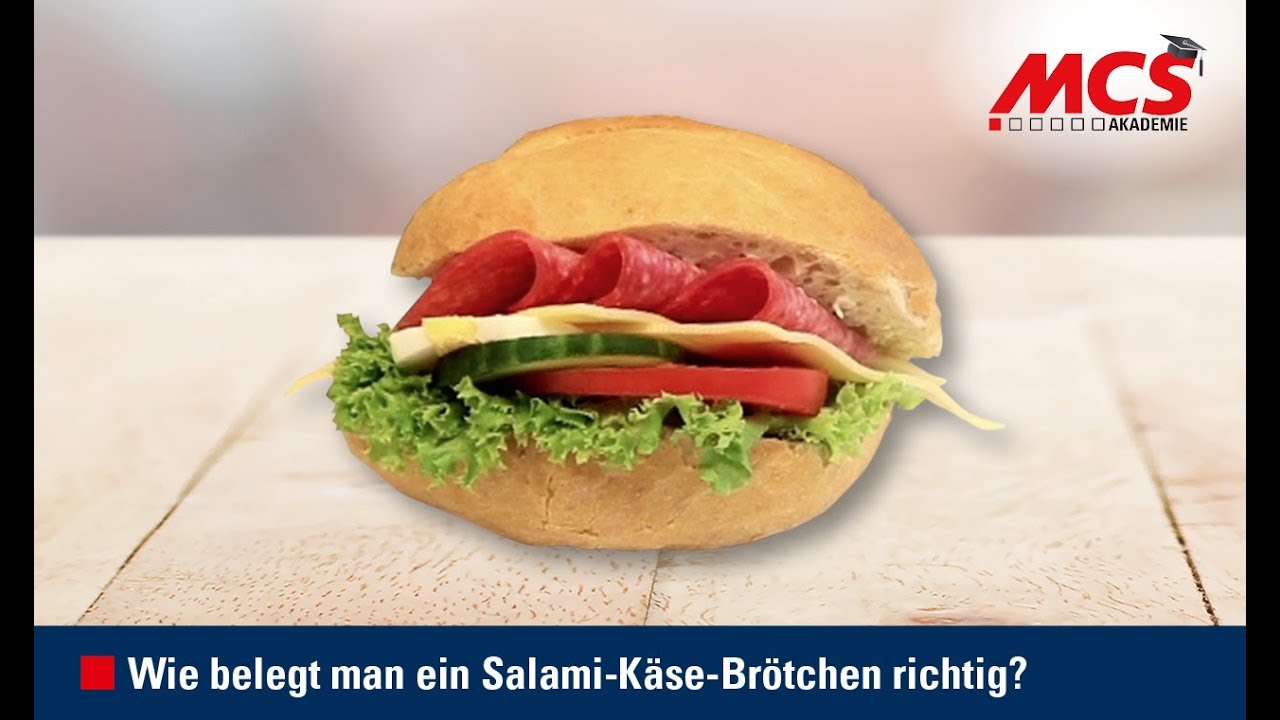 MCS Akademie: Tutorial - Wie belegt man ein Salami-Käse-Brötchen ...