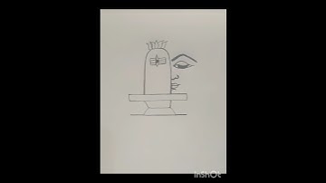 draw a easy simple drawing of lord shivling mahadev🙏❤️#drawing#art#shiv#mahadev#shorts#shortvideo