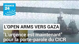 Premier navire d'aide humanitaire : l'Open Arms navigue de Chypre vers Gaza • FRANCE 24