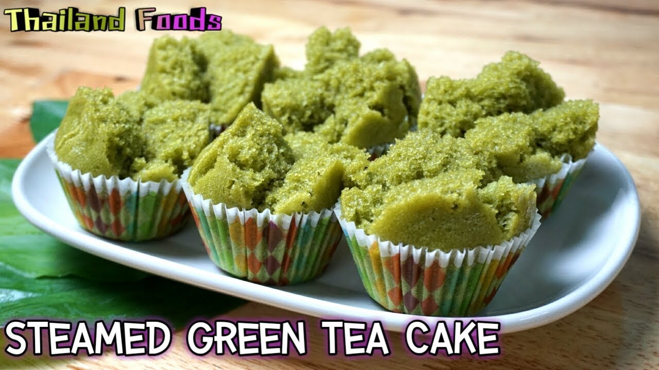 Thai dessert Steamed Green Tea Cake YouTube