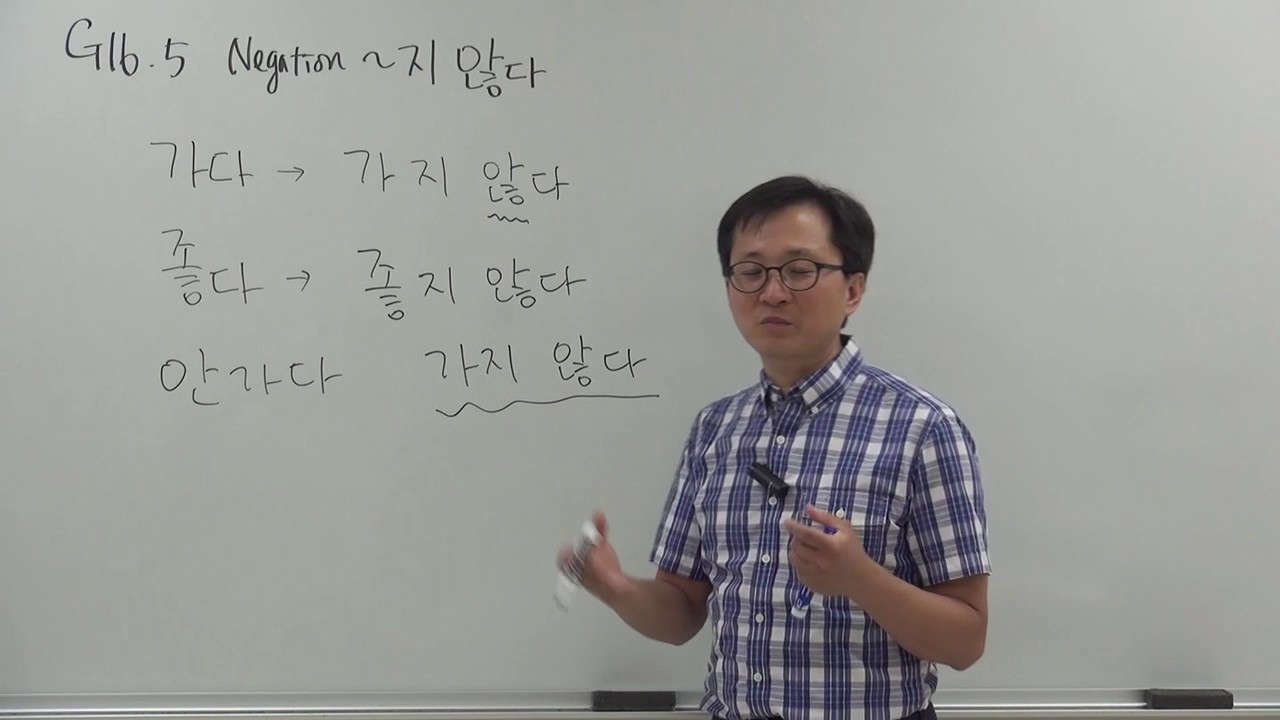 G16.5 Negation ~지 않다