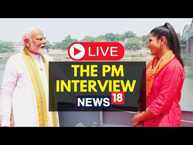 The PM Interview LIVE | PM Modi LIVE Interview With Rubika | PM Modi LIVE | N18L | News18 LIVE class=