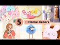 5 Handmade Home Decor Craft Items / DIY Home Decor Ideas