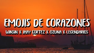 Winsin x Jhay Cortez x Ozuna x Los Legendarios - Emojis de Corazones (Letra/Lyrics)