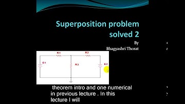 How to Solve Two Voltage Source Problem Superposition Theorem ? Formula to find voltage & Current.
