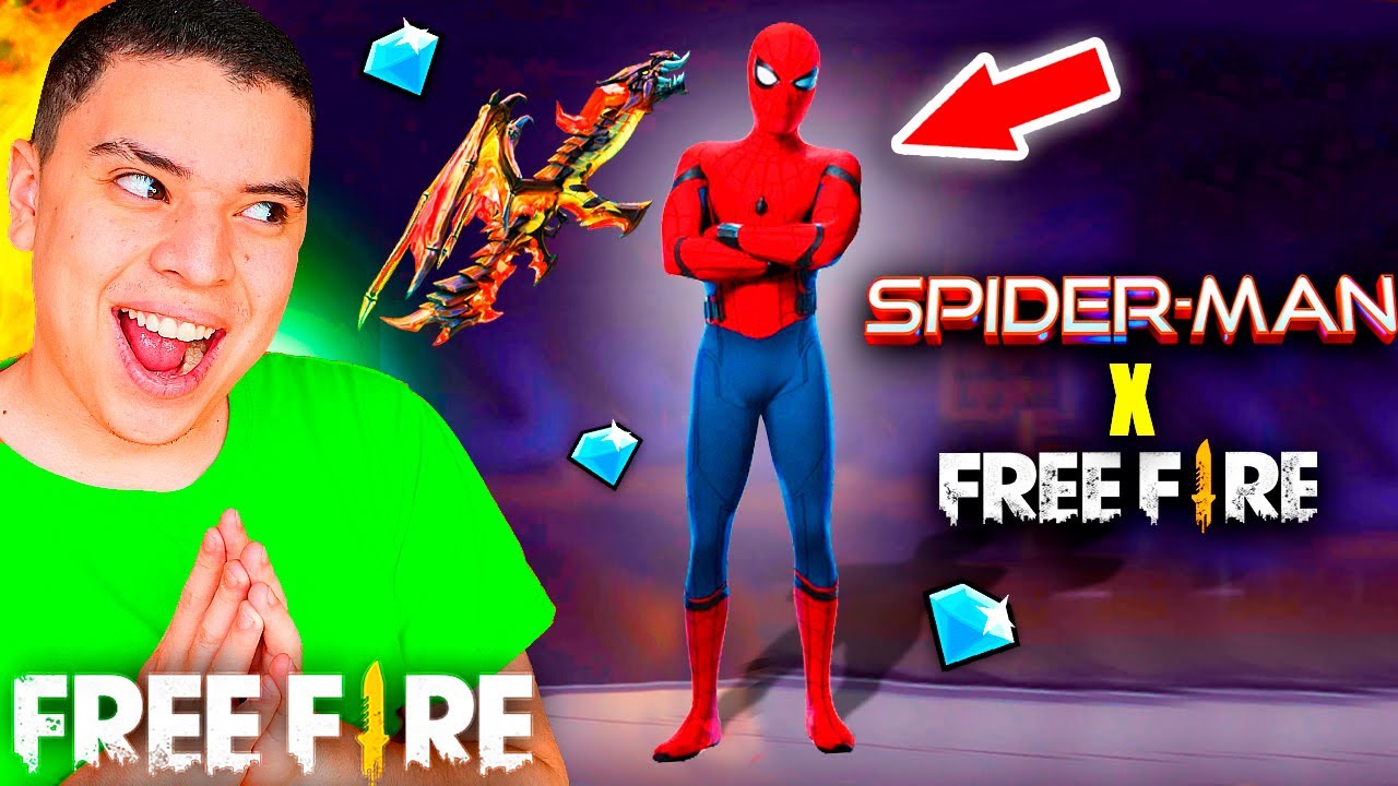 FREE FIRE X SPIDERMAN 🕸️🔥 LA MAYOR COLABORACION DE GARENA FREE FIRE! YouTube