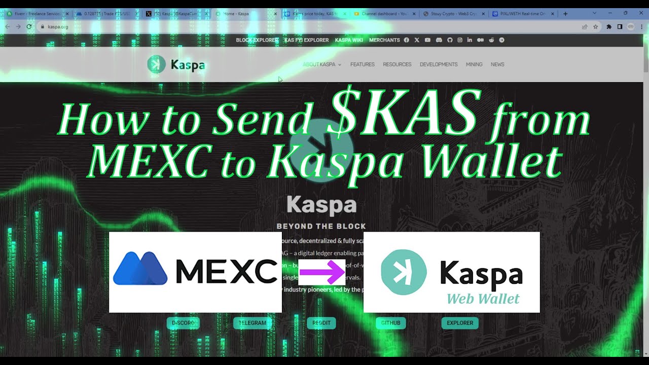 How to Buy KAS on MEXC and Send it to your Kaspa Web Wallet | KAS DCA  Self-Custody Tutorial