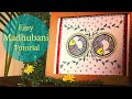 Madhubani Painting Tutorial For Beginners | DIY Madhubani Art | Indian Folk Art