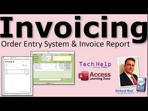 Order Entry System with Invoice Report Template for Microsoft Access. Print Receipts, Bills, More.