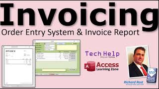 Order Entry System with Invoice Report Template for Microsoft Access. Print Receipts, Bills, More.