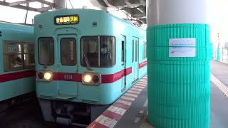 西鉄6050形　普通列車福岡(天神)行　雑餉隈駅発車！