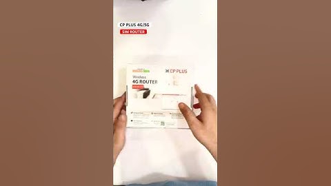 CP PLUS 4G/5G SIM ROUTER // UNBOXING VIDEO🔥🔥🔥 #cplusplus #unboxing #router