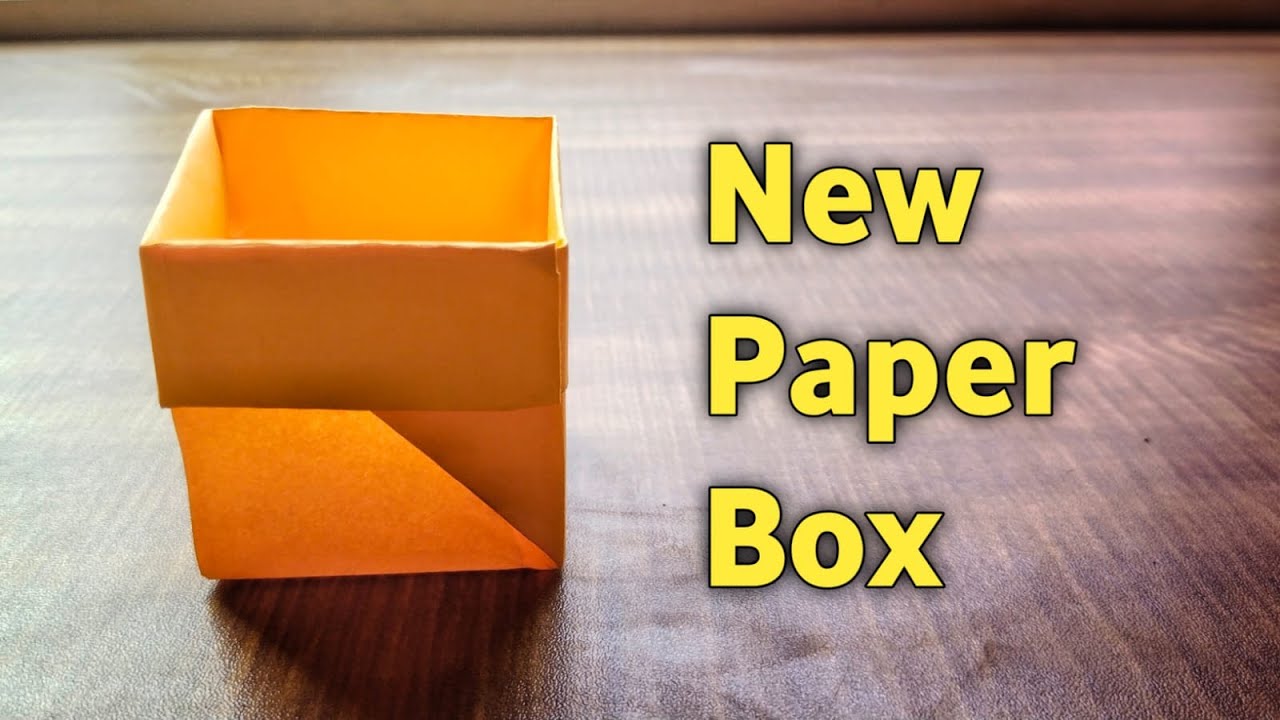 Origami Paper Box How To Make Paper Box New Paper Box Craft