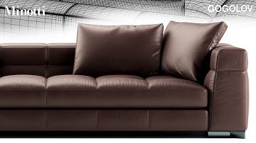 №202. Modeling Sofa " Minotti blazer " Autodesk 3ds Max & marvelous designer