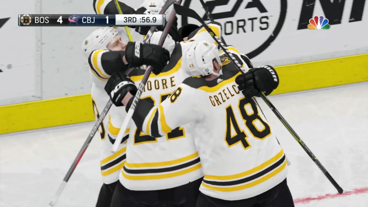 NHL 19 - Boston Bruins Vs Columbus Blue Jackets Gameplay ...