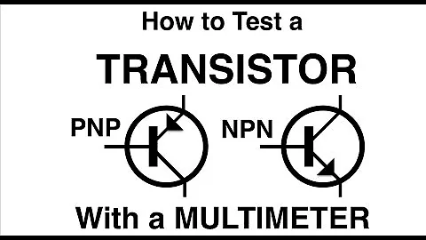 How to test a TRANSISTOR with a multimeter PNP or NPN MF#63