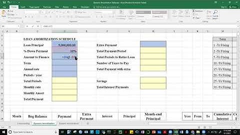 Sept 1, 2021 ABM12G   Dynamic Amortization Table