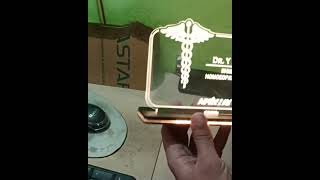 Laser Engraving 1000 Doctor LED Nameplates | Bulk Corporate Order BTS