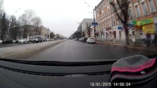 Тверская хамка на дороге!