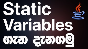 Static Variables - JAVA Programming in Sinhala | RAVB