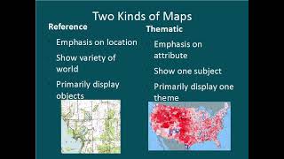 Reference vs Thematic maps