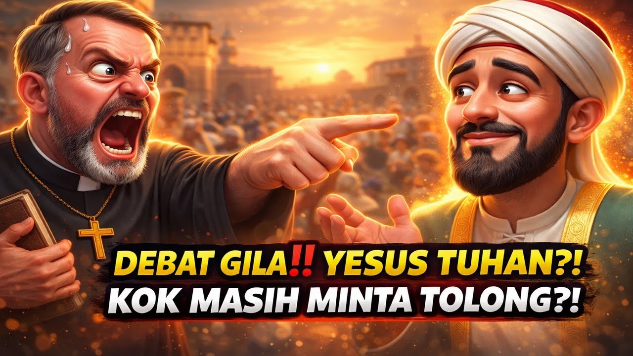DEBAT GILA‼️ Pastor Teriak “Yesus Tuhan!” Abu Nawas Santai “Kalau Tuhan… Kenapa Minta Tolong”