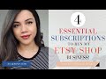 4+ ESSENTIAL Subscriptions I Use To Run My Art Printable Etsy Shop!