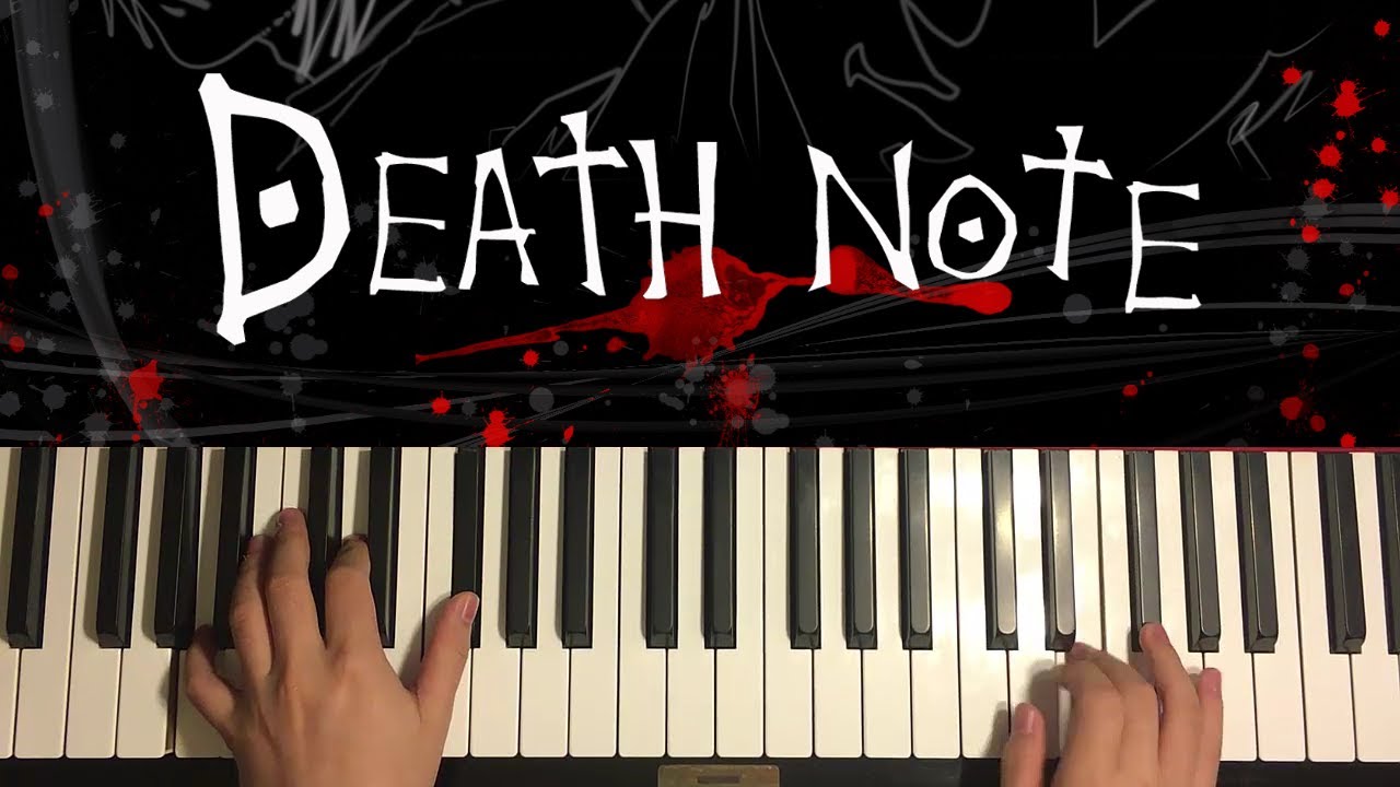 Death Note op 1. Ноты тетрадь смерти для пианино. Opening тетрадь смерти на пианино.