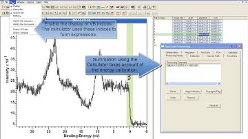 Summing Spectra using the Expression Calculator in CasaXPS