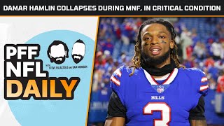 Bills S Damar Hamlin collapses during MNF, in critical condition | NFL Daily