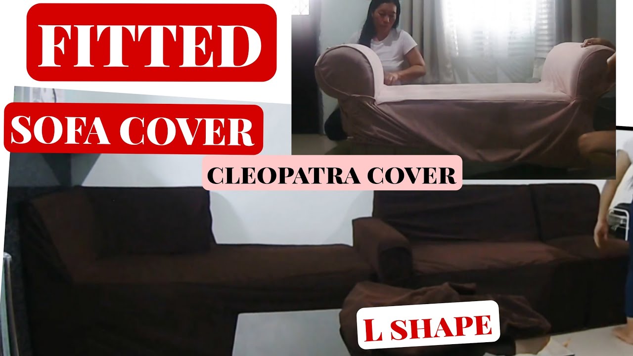 LShape/Cleopatra SOFA COVER for deliver(fitted Sofa cover)Jasfel vlog ...
