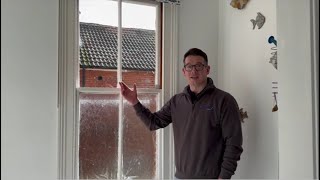 Adding Secondary glazing insulation to Sash windows to improve heat retention and noise reduction