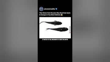 This Robot Fish Reveals Why Real Fish Swim In Groups & You Wont Believe 😱 #robot #shorts  #fish