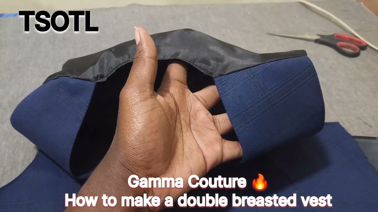 How to make a Double breasted vest 