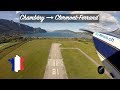 FLYING from Chambéry to Clermont-Ferrand in France