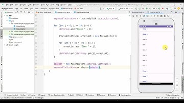 ExpandableListView in Android Studio with Java