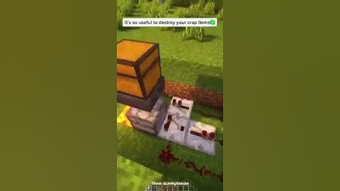 How to make a working Trash can farm #minecraft #short