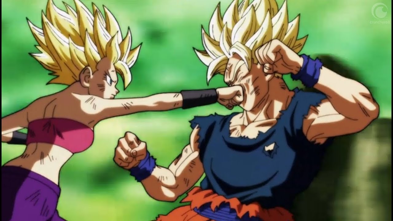 Goku vs. caulifla & kale! 
