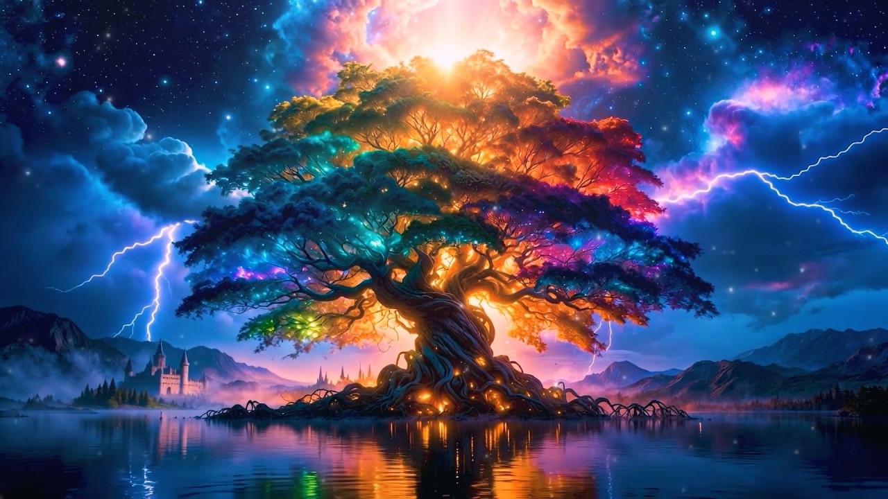 Cleans the Aura and Space | TREE OF LIFE + Solar Plexus Chakra | Power, Healing & Energy Alignment