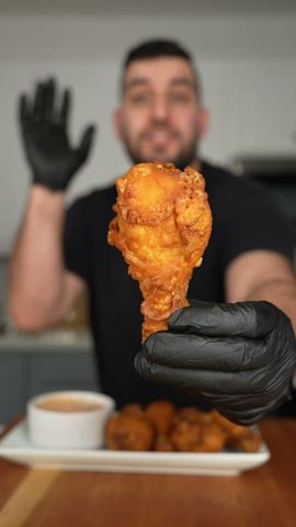 Worlds Crispiest Chicken 🍗 #friedchicken #crunchy #easyrecipe