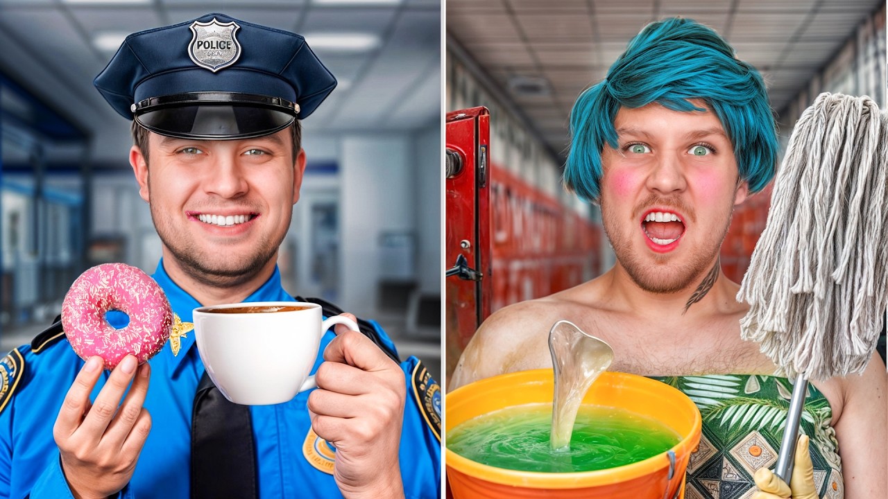 JEDZENIE DLA POLICJANTA vs WOŹNEJ!